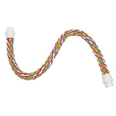 Exotic Nutrition 34 Inch Flex Rope assembly shows bendable perch for cage enrichment.