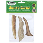 Exotic Nutrition Antler Chews package view highlights natural minerals for small pets