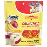 Exotic Nutrition Crunchez pommes et bananes, pellets croustillants et savoureux pour petits animaux.