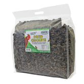 Exotic Nutrition dried crickets 2-2 lb bag: high-protein treat for poultry.