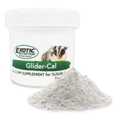 Exotic Nutrition Glider-Cal dusted on daily diet supports calcium balance.