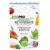 Exotic Nutrition Garden Fresh Re-Hydrate packaging showing a calcium-rich small-pet blend