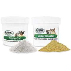 Exotic Nutrition Glider Booster bottle supports daily nutrition and healthy digestion for sugar gliders.