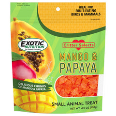 Exotic Nutrition Mango Papaya Treat nutrition image highlighting Vitamin A