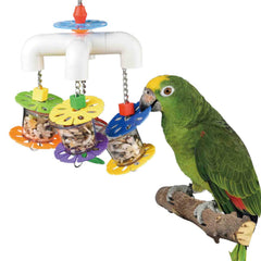 Exotic Nutrition Mobile Forager durable acrylic construction stands up to curious chewers.