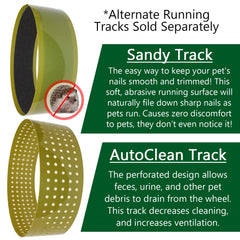 Exotic Nutrition Sandy Track used by a small cat during nail trimming sessions