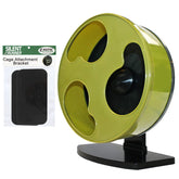 Exotic Nutrition Silent Runner front view shows axle-free safety for small pets