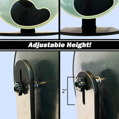 Exotic Nutrition Silent Runner Wheel front plate showcases secure containment for peace of mind.