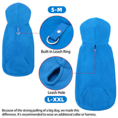 EXPAWLORER dog hoodie pocket holds snacks or bags during walks