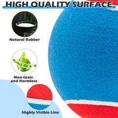 EXPAWLORER Giant Tennis Ball inflating needle included for easy setup