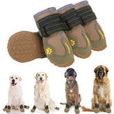 EXPAWLORER anti-slip dog shoes with paw width 2.2 inches for accurate sizing.