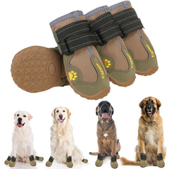 EXPAWLORER anti-slip dog shoes with paw width 2.2 inches for accurate sizing.