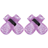 Expawlorer anti-slip dog socks show paw grips for confident indoor traction.