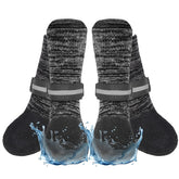 EXPAWLORER anti-slip dog socks on paw demonstrating secure grip on slippery floors.