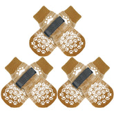 EXPAWLORER anti-slip dog socks on wood floor improve traction and stability
