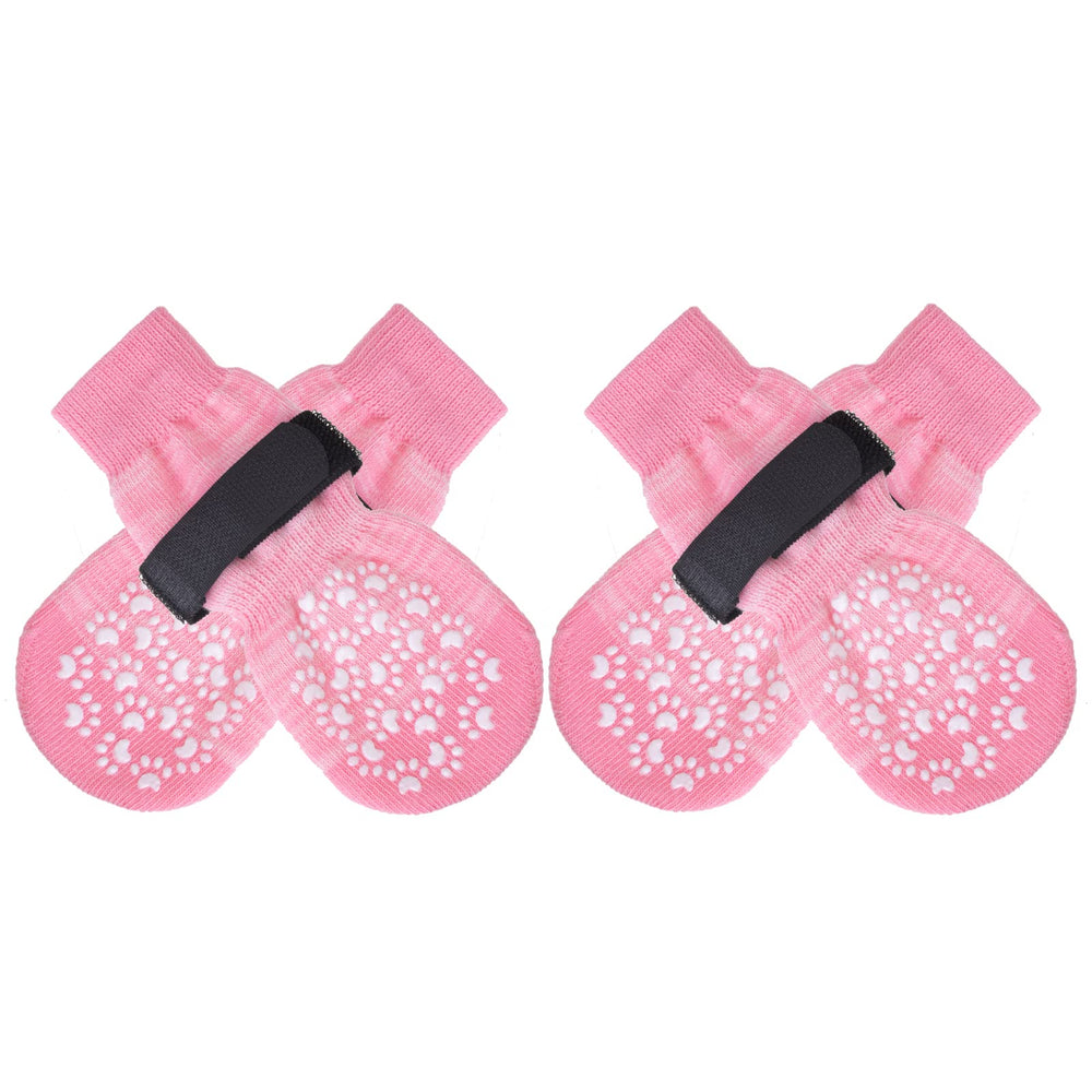 EXPAWLORER anti-slip socks with paw grips for better traction on smooth floors