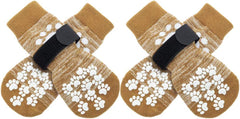 EXPAWLORER anti-slip dog socks on paws with secure traction for indoor floors