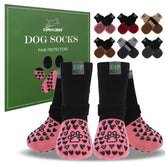 EXPAWLORER anti-slip socks with open-paw design for secure traction on slick floors.