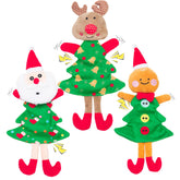 EXPAWLORER Christmas Santa Claus toy squeaks and crunches for engaging, interactive play.