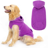 EXPAWLORER dog hoodie fleece close-up highlights soft warmth for cold walks