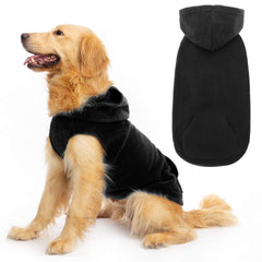 EXPAWLORER dog hoodie front view for warm, comfortable walks.