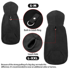 EXPAWLORER dog hoodie pocket detail for snacks and bags.