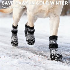 EXPAWLORER dog socks bottom grip detail for stable steps.