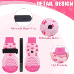 EXPAWLORER dog socks soft breathable material keeps paws comfortable