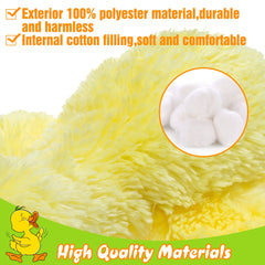 expawlorer soft plush dog toy in yellow comforts dogs during solo playtime.