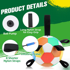 EXPAWLORER PU leather ball close-up with reinforced safety layer.