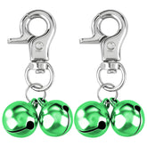 EXPAWLORER pet bells on a green collar deliver clear audible cues for dogs and cats