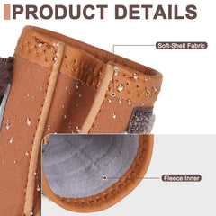 EXPAWLORER reflective straps on boots improve visibility during dawn walks.