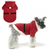 EXPAWLORER Santa hoodie front view for festive holiday photos and warmth.