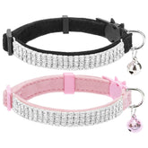 EXPAWLORER soft velvet cat collar on kitten for gentle comfort