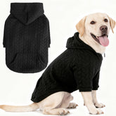 EXPAWLORER textured-knit hoodie fabric closeup shows soft, breathable comfort.
