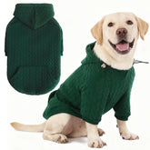 EXPAWLORER textured-knit hoodie front view provides daily warmth and casual style