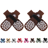 EXPAWLORER anti-slip dog socks showing paw grips for floor traction