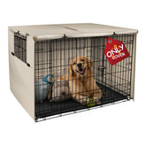 Explore Land 48in crate cover side view provides sunshade and wind protection