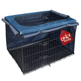Explore Land dog crate cover 42-inch front view for universal fit and shade.