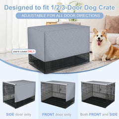 Explore Land mesh ventilation panel provides airflow while keeping your pet visible inside the crate.