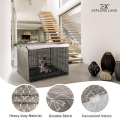Explore Land PU-coated fabric close-up blocks sun and wind for crate comfort