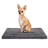Exsnugy plush-closeup: soft, skin-friendly dog bed mat for cozy naps.