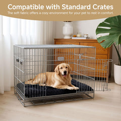 Exsnugy washable dog bed mat with non slip bottom on smooth floor
