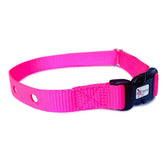 Extreme Dog Fence heavy-duty nylon collar hot pink close-up shows durable strap for daily outdoor wear.