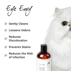 Eye Envy Tear Stain Remover application around eye demonstrates easy topical use