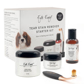 Eye Envy Tear Stain Solution bottle shown as a gentle, natural eye area cleaner