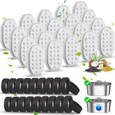 Eyehoce 40-pack cat fountain filters ensure continuous clean hydration for cats.