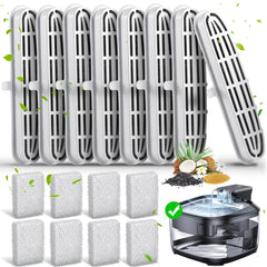 Eyehoce cat fountain filter pack front — 16-pack for fresher water.
