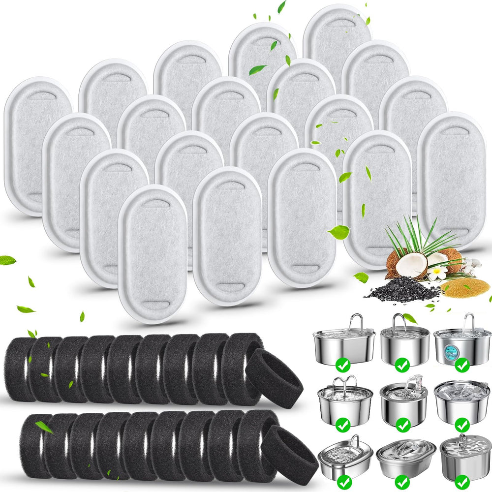 Eyehoce cat water fountain filter pack keeps water clean for cats