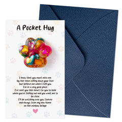 EYxsaxenk colorful resin paw fidget for portable stress relief
